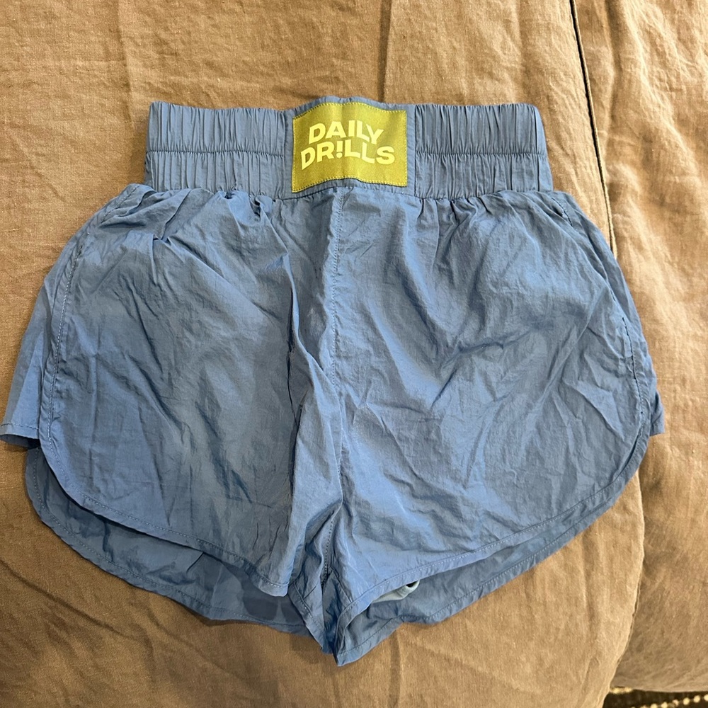 Daily Drills Blue Athletic Shorts Lightweight Casual Fit
